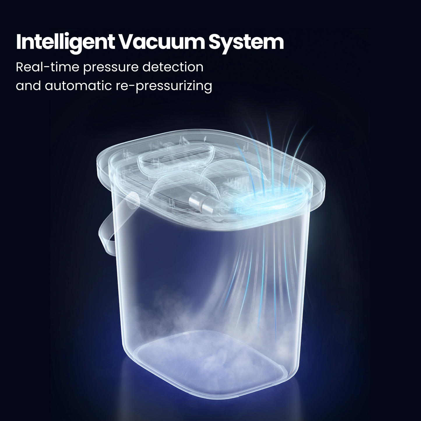 Smart Vacuum Pet Food Storage Container